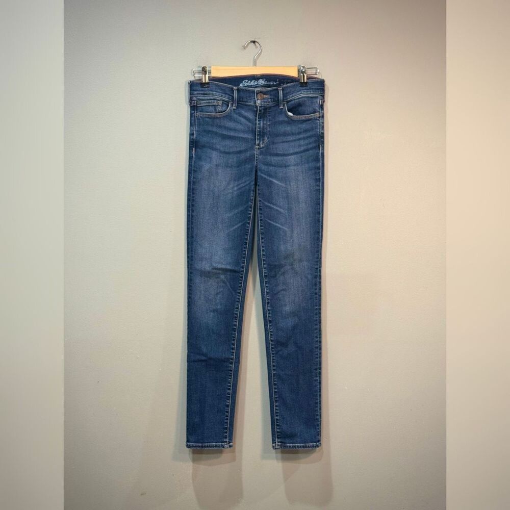 Blue Eddie Bauer Slim Straight Jeans Size 2 EUC